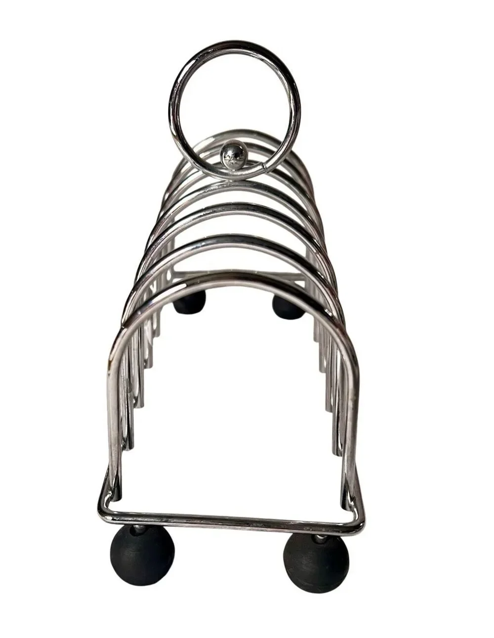 Toast Rack English Style - Victorian Chrome Holder for 6 Slices